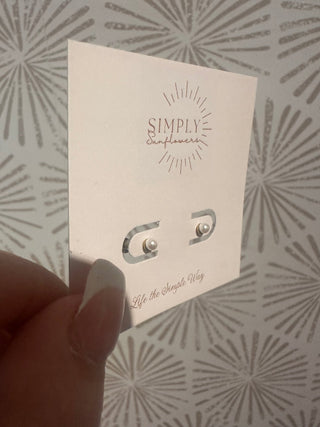 Mini Payton Pearl Studs - Simply Sunflowers