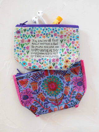 Mini Recycled Pouch - Simply Sunflowers