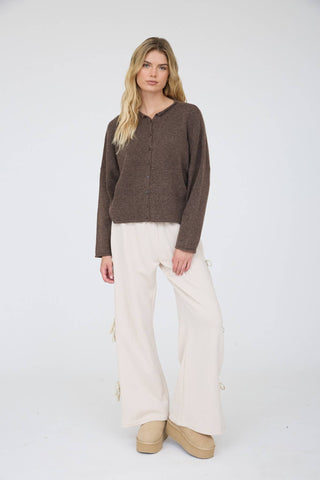 Mocha Cardigan - Simply Sunflowers