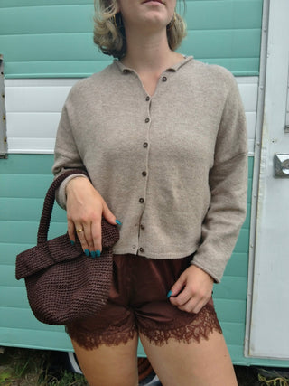 Mocha Cardigan - Simply Sunflowers