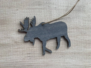 Moose Plaid Ornament - Simply Sunflowers