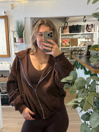 Morning Brew Zip Up - Simply Sunflowers