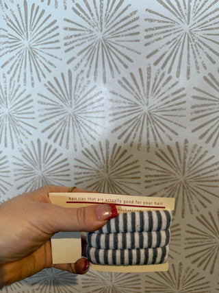 Neon Striped Hair Ties - Simply Sunflowers