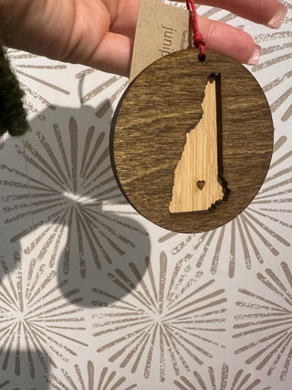 New Hampshire Wooden Ornament - Simply Sunflowers