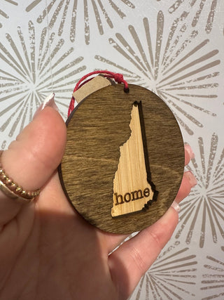 New Hampshire Wooden Ornament - Simply Sunflowers