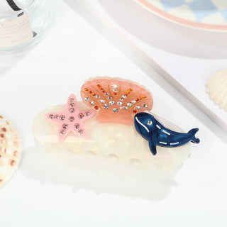 Ocean Creatures Decor Hair Claw, Summer Beach Accessories - Simply Sunflowers