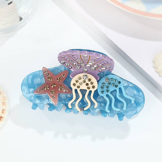 Ocean Creatures Decor Hair Claw, Summer Beach Accessories - Simply Sunflowers