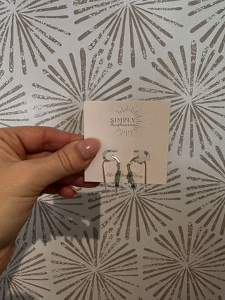 Ocean Wave Silver Threader Earrrings - Simply Sunflowers