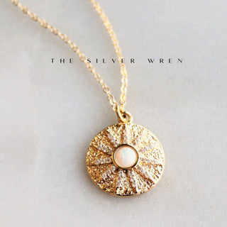 Opal Sun Necklace - Simply Sunflowers
