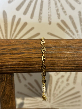 Oval Chain Link Bracelet - Simply Sunflowers