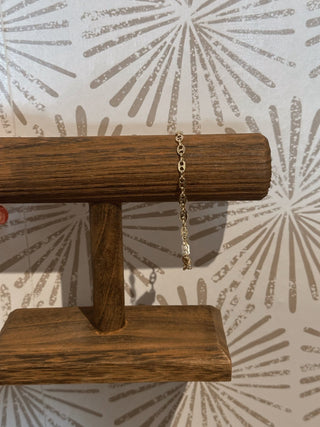 Oval Chain Link Bracelet - Simply Sunflowers