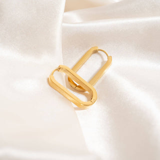Oval Huggie Hoops - Simply Sunflowers