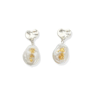 Oyster Pearl Dangles - Simply Sunflowers