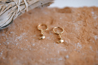 Pearl Huggie Earrings - Simply Sunflowers