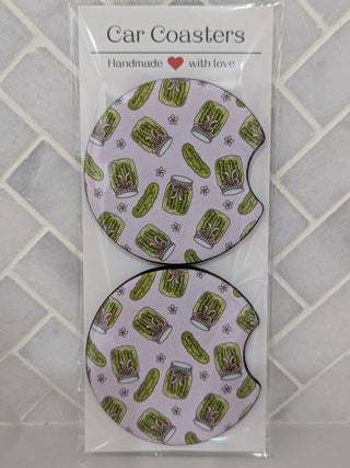 Pickle Car Coasters - Simply Sunflowers