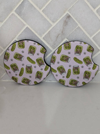 Pickle Car Coasters - Simply Sunflowers