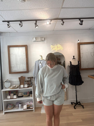 Pine Striped Shorts - Simply Sunflowers