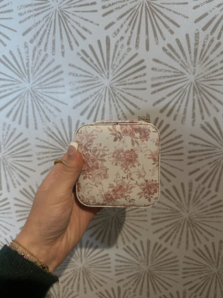 Pink Antique Jewelry Case - Simply Sunflowers