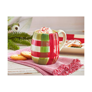 Plaid Christmas Mug - Simply Sunflowers