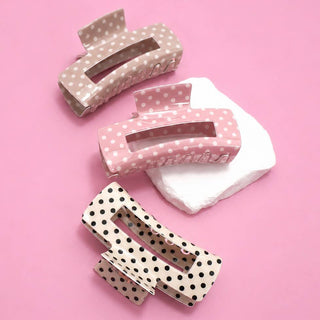 POLKA DOT HAIR CLAW CLIP | 40H1128 - Simply Sunflowers