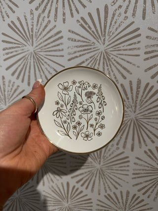 Pressed Floral Trinket Dish - Simply Sunflowers