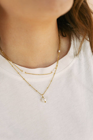 Pretty Little Pearl Necklace - Simply Sunflowers