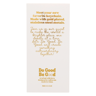 Printed Keychain Don’t Hope for Change, Be the Change - Simply Sunflowers