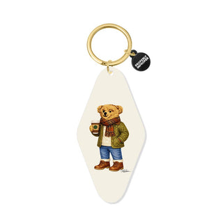 Printed Keychain Scarf and Coffee Bear - Simply Sunflowers