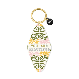 Printed Keychain You Are Beautiful - Simply Sunflowers