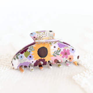 Rainbow Garden Claw Clip - Simply Sunflowers