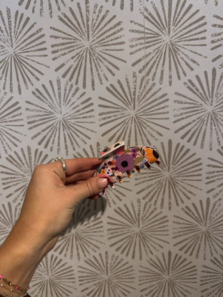 Rainbow Garden Claw Clip - Simply Sunflowers