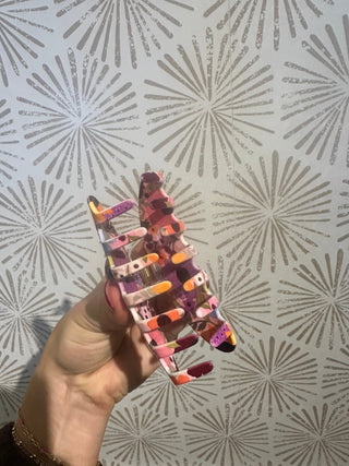 Rainbow Garden Claw Clip - Simply Sunflowers