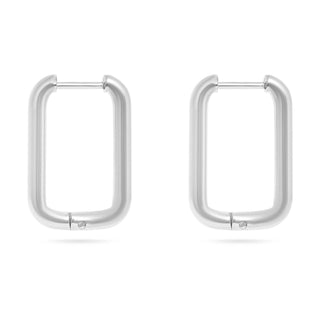 Rectangle Huggie Hoops - Simply Sunflowers