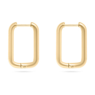 Rectangle Huggie Hoops - Simply Sunflowers