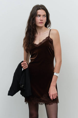 Red Wine Velvet Dress - Simply Sunflowers