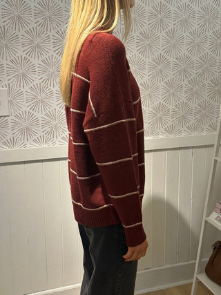 Red Wood Sweater - Simply Sunflowers