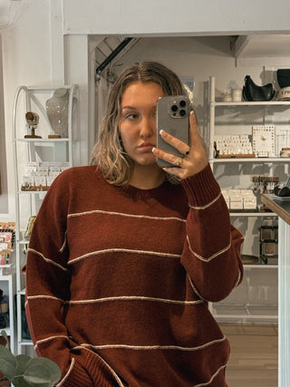 Red Wood Sweater - Simply Sunflowers