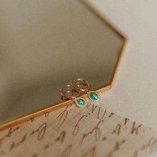 Riley Turquoise Hoops - Simply Sunflowers