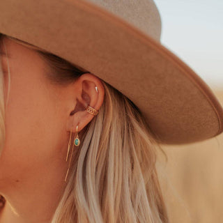 Riley Turquoise Hoops - Simply Sunflowers