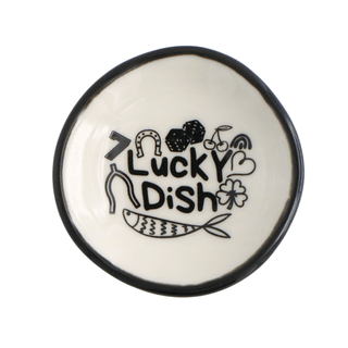 Ring Dish Lucky w/ Symbols - Simply Sunflowers