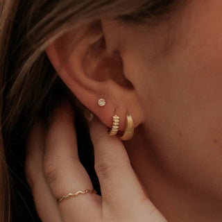 Rue Brushed Hoops - Simply Sunflowers