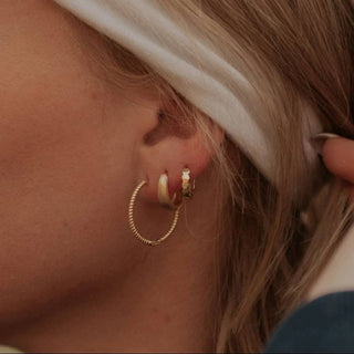 Rue Brushed Hoops - Simply Sunflowers