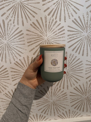 Sage That Shit Candle - Simply Sunflowers