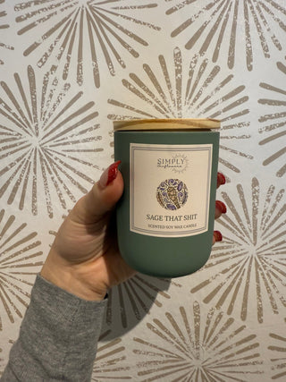 Sage That Shit Candle - Simply Sunflowers