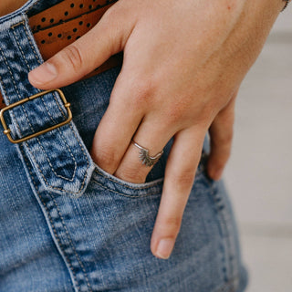 Sahara Ring Silver - Simply Sunflowers