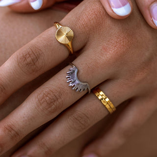 Sahara Ring Silver - Simply Sunflowers