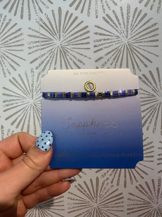 Sapphire Stone Bracelet - Simply Sunflowers