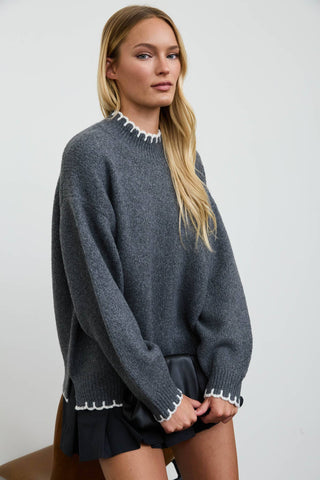 Scalloped Pullover Sweater - Simply Sunflowers