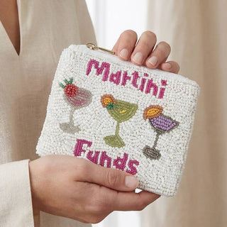 Seed Beaded Martini Funds Coin Purse - Simply Sunflowers