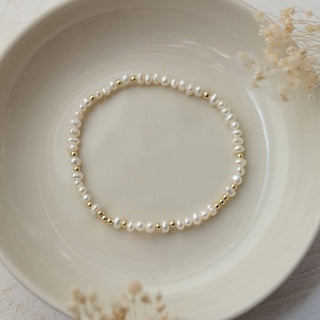 Serella Bracelet-white pearl - Simply Sunflowers